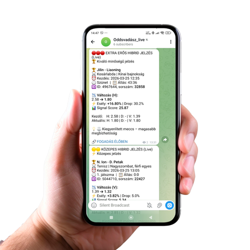 Oddsvadász alkalmazás telefonon